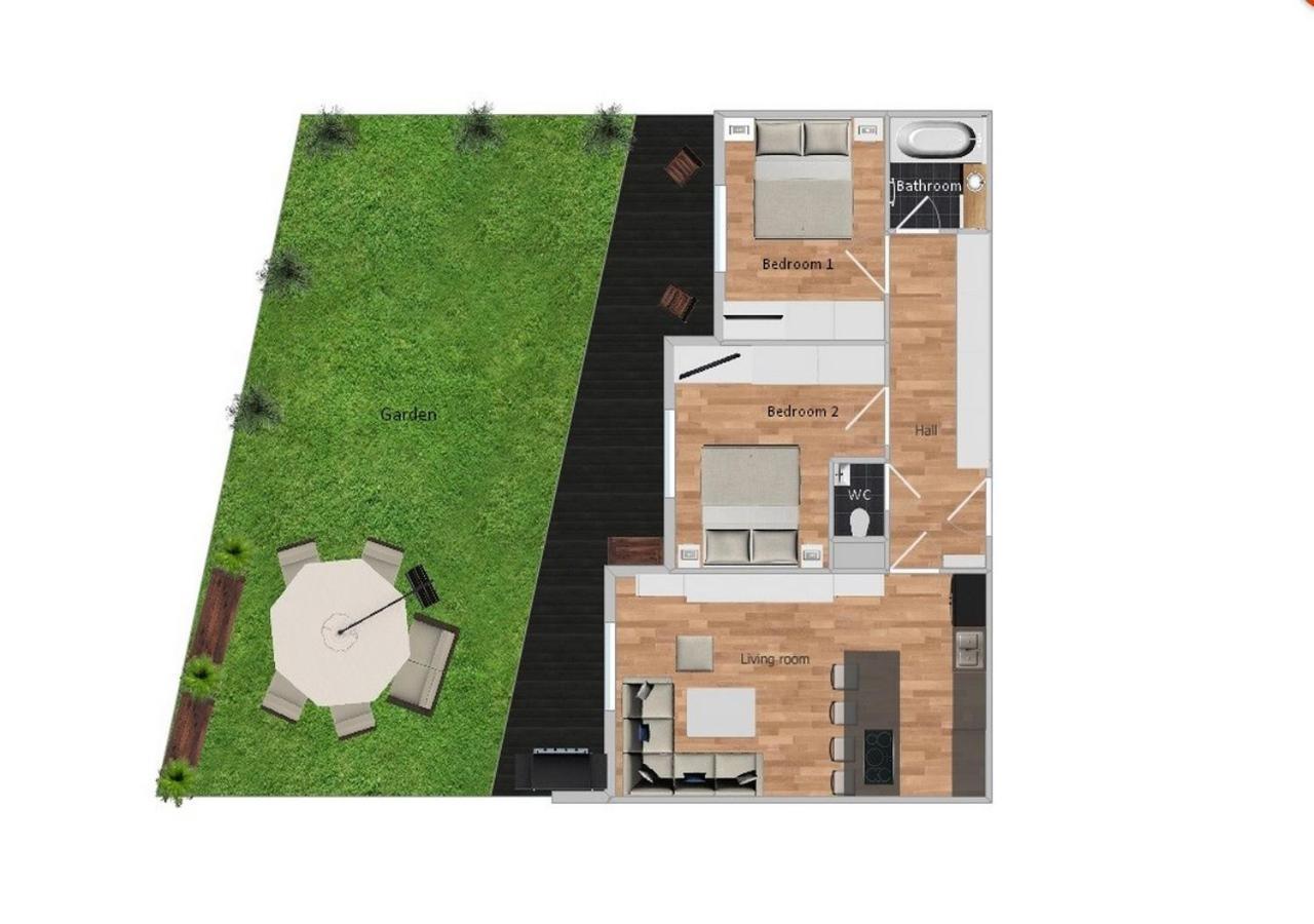 Krejcarek Garden Apartment Prague Luaran gambar